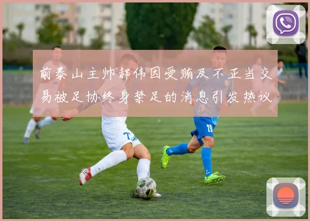 前泰山主帅郝伟因受贿及不正当交易被足协终身禁足的消息引发热议